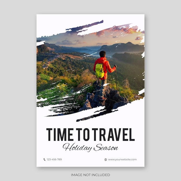 a poster for time to travel with a man on the cover