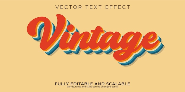 Vector a poster for vintage style vintage style text