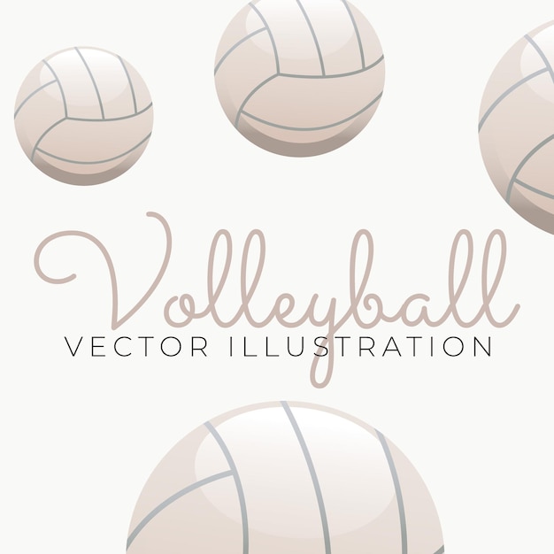 Vector a poster of volleyball concept for sport competition