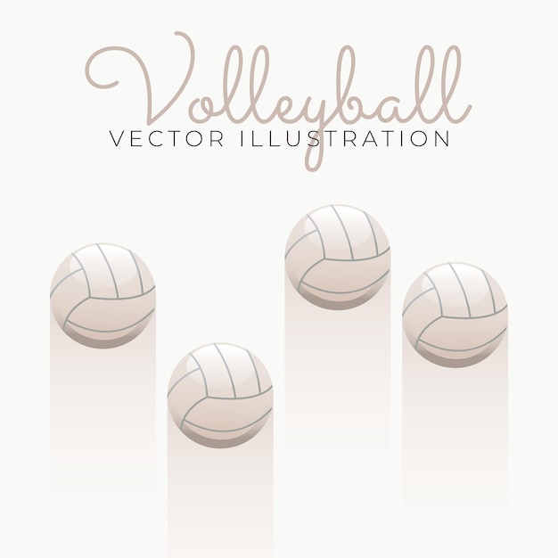 Vector a poster of volleyball concept for sport competition