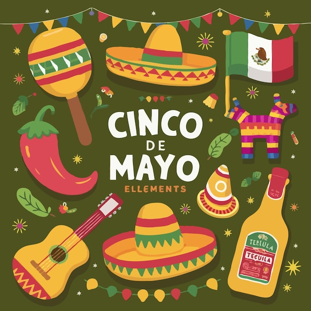 A poster with a bottle of beer and says cinco de mayo