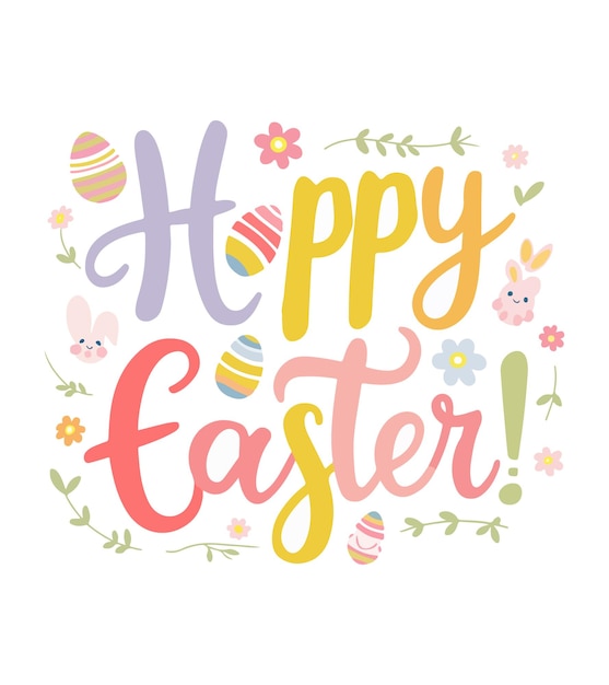 a poster with a happy easter written on it