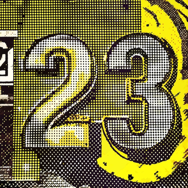 a poster with the number 3 on it