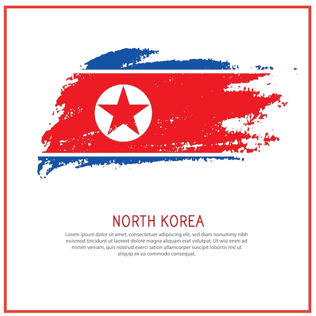 a poster with the word NorthKorea on it social media Post