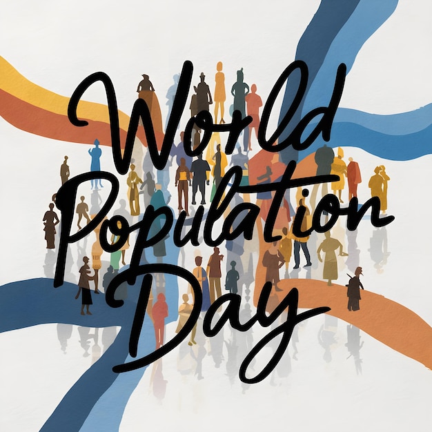 Vector a poster for the worlds population day