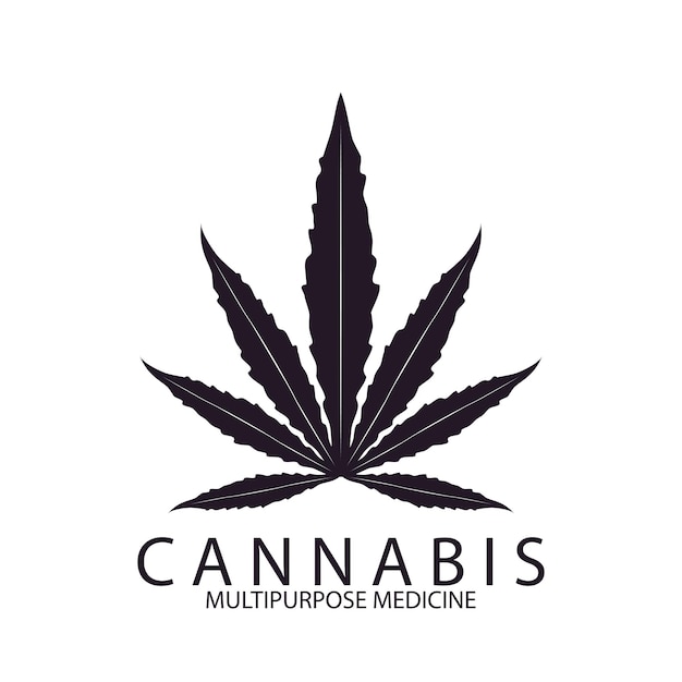 Pot Cannabis for CBD THC design logo icon vector illustration template design