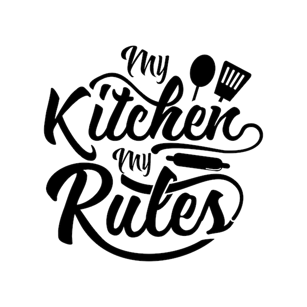 Pot Holder quotes lettering design vector