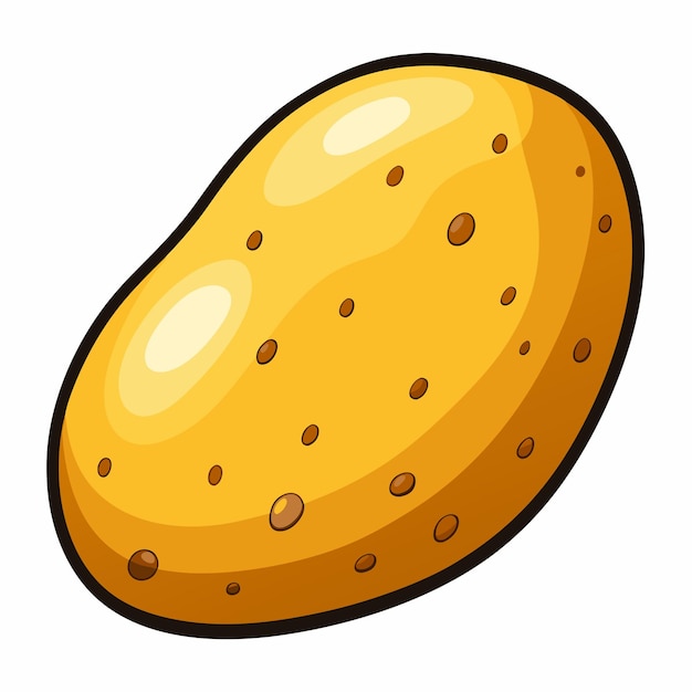 Potato clipart cartoon style vector illustration