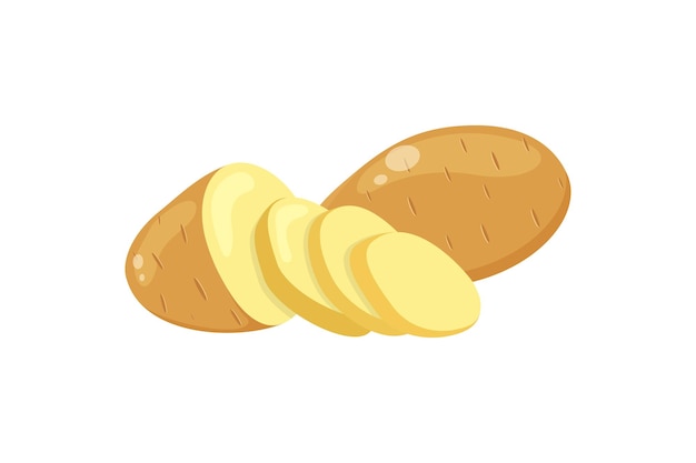 Potato vector illustration design template