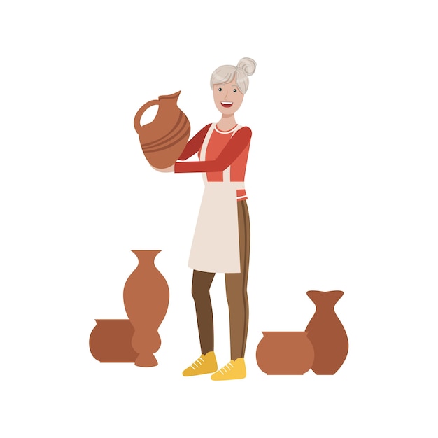 Potter Creative Person Illustration