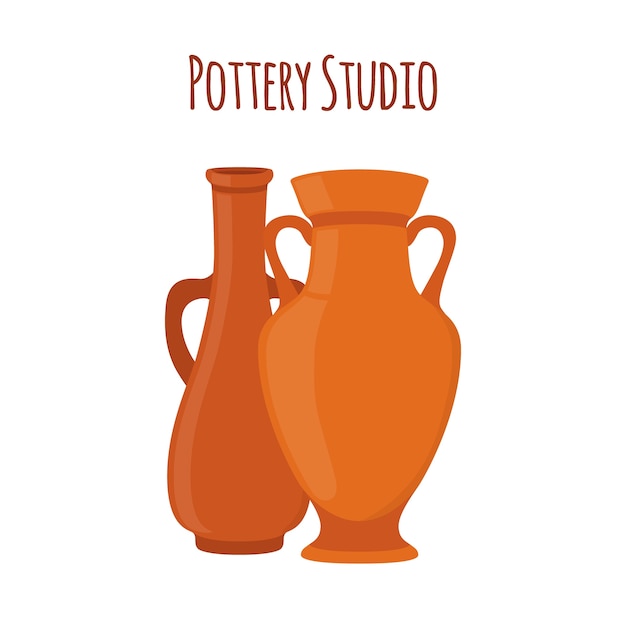 Pottery studio illustration