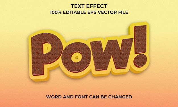 Pow 3d text Effect Style Pow Editable Text Effect