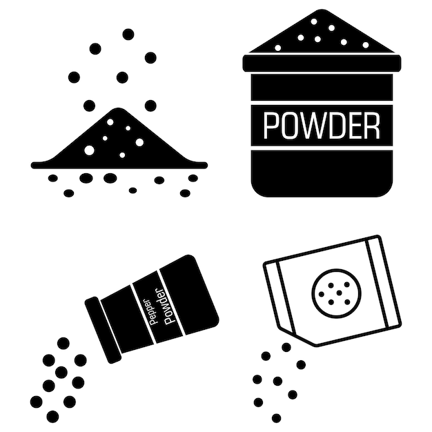 Powder icon vector