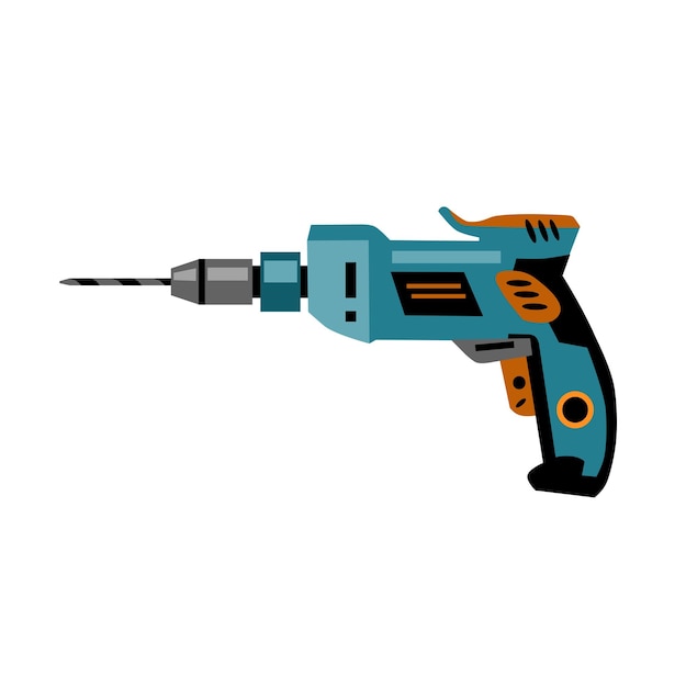 Power drill Working tool for drilling holes Icon for website app about selling tools