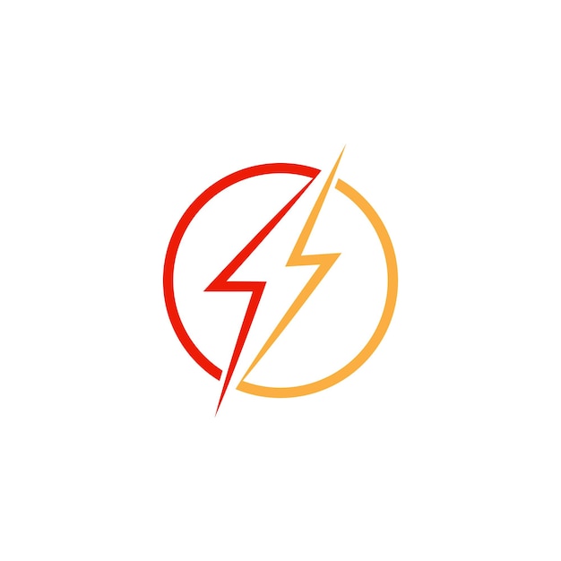 Power lightning logo vector illustration business element and symbol design