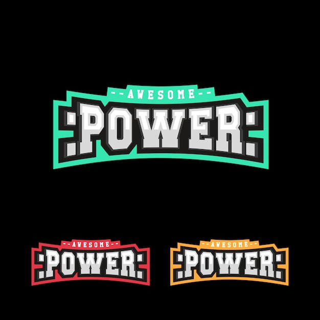 Power logo design. 