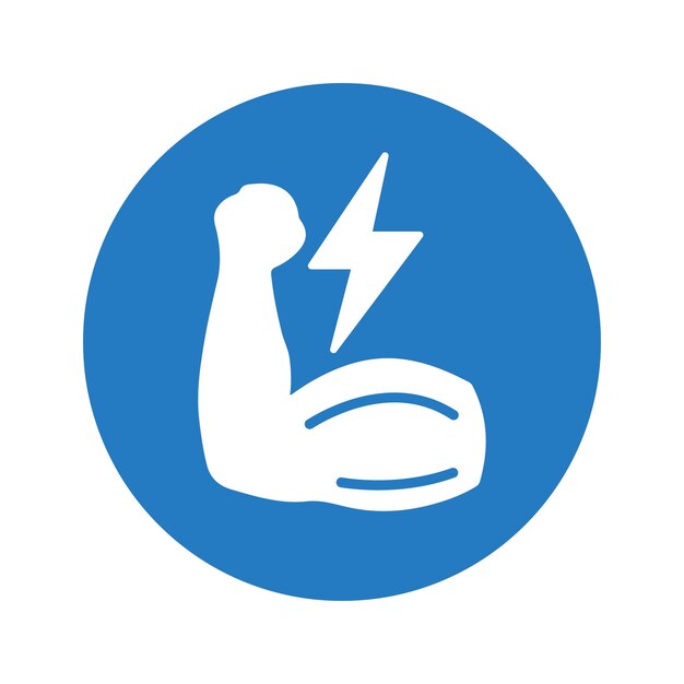 Vector power powerfull strong icon