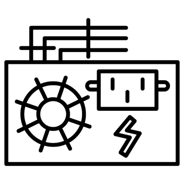 Power Supply Vector Illustration