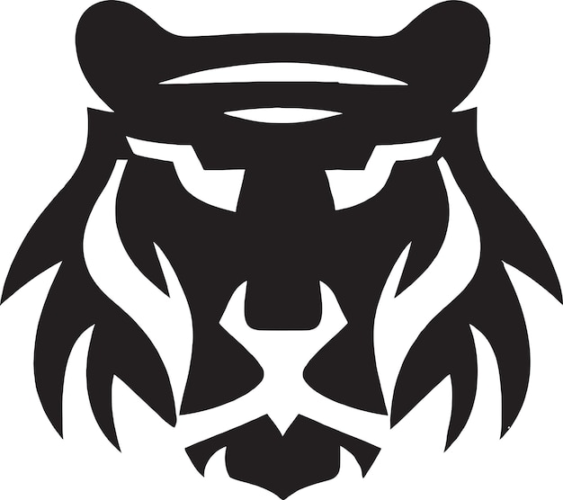 A Powerful and Dominant Presence A Tiger Icon for Your Sports Equipment