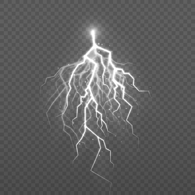 Powerful thunderstorm electricity discharge