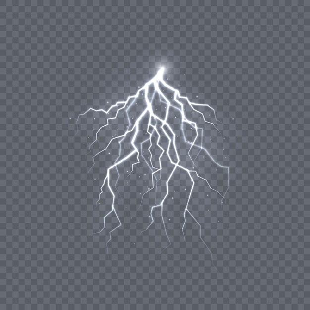 Powerful thunderstorm electricity discharge