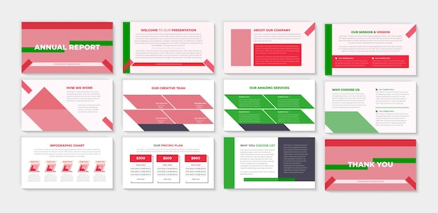 Powerpoint presentation template with ppt slide design