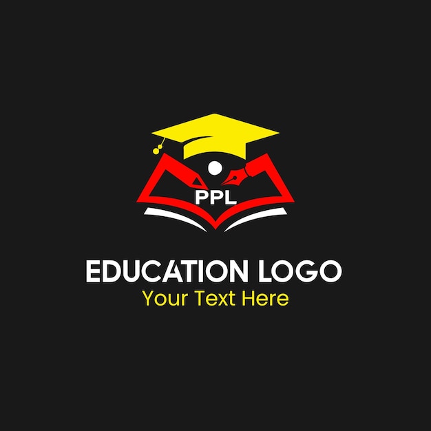 PPL letter logo, Education logo creative ads.