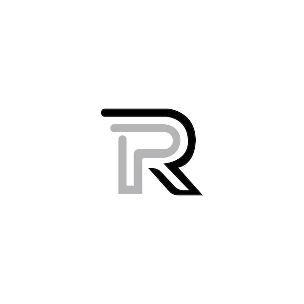 PR Letter Logo Design