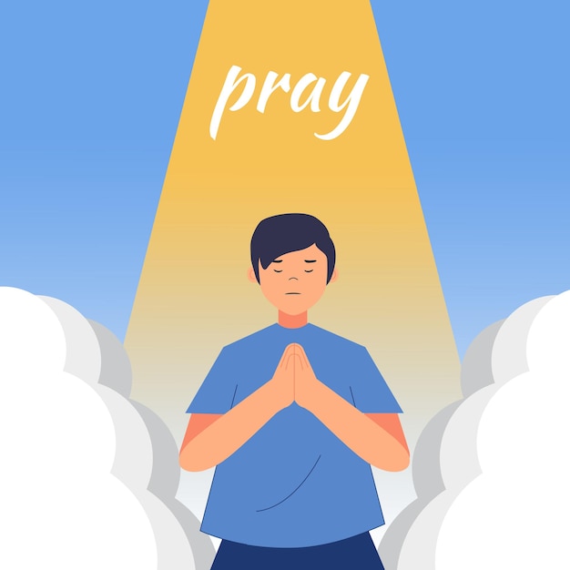 Pray Poster Template For Social Media