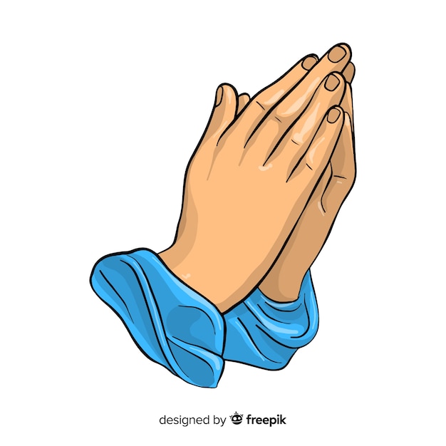 Praying hands background