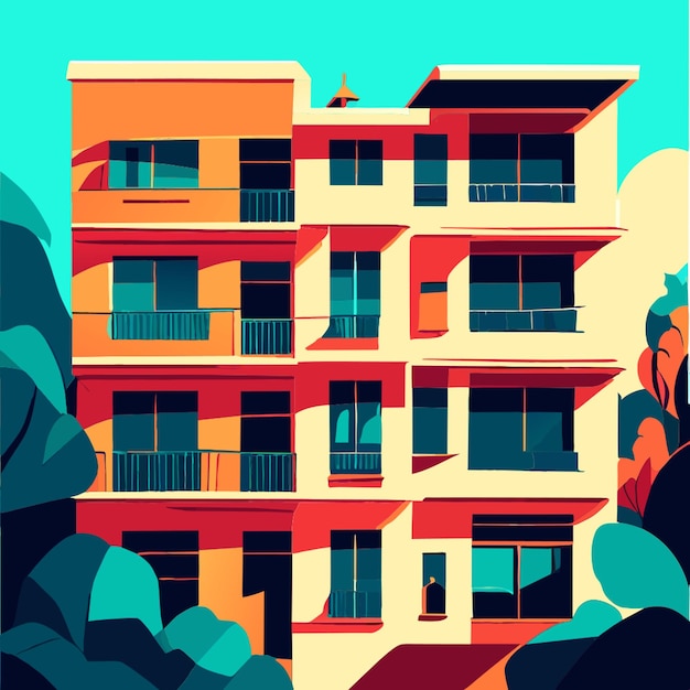 Vector precio de la vivienda en espaa seguir bajando vector illustration flat 2