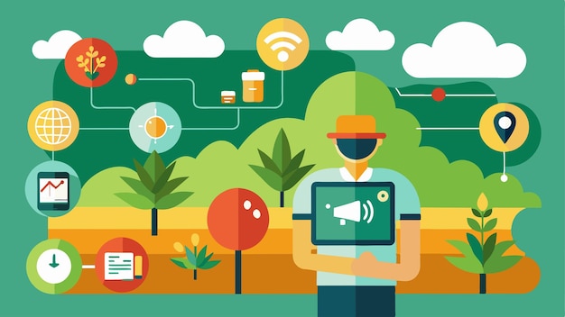 Vector precision agriculture realtime crop health apps enable farmers to adopt precision agriculture