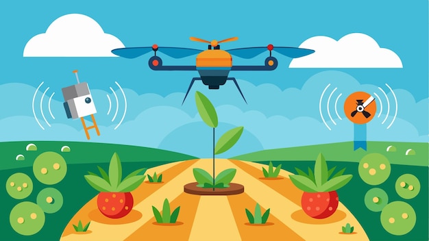 Vector precision drone mapping allows farmers to detect and monitor pest infestations enabling targeted