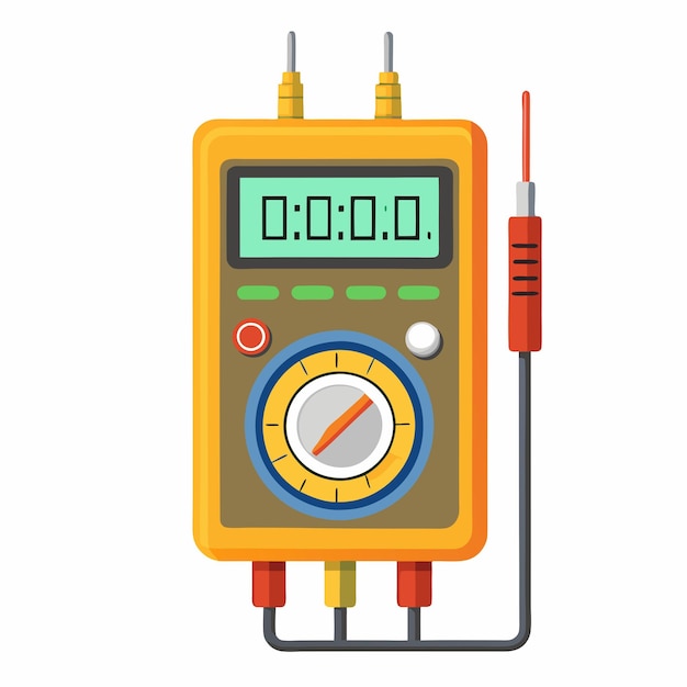 Vector precision vector design of a digital multimeter measuring accuracy in electronics