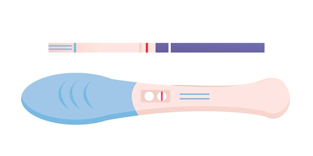 Pregnancy test. Negative test. Vector illustration