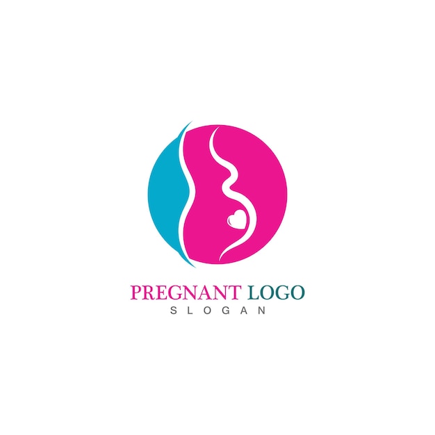 Pregnant logo template