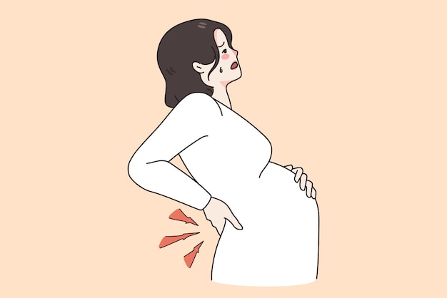 Pregnant women health problems concept