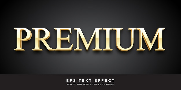 premium 3d editable text effect