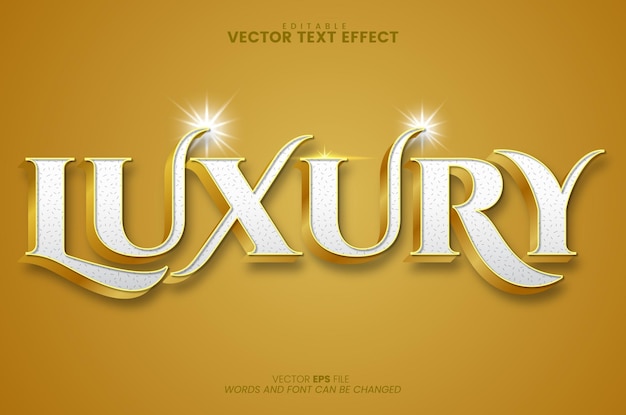 premium 3d luxury text effect