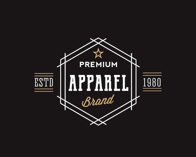 Premium Apparel Brand Retro Typography