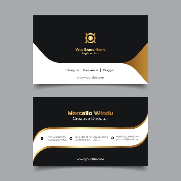 Premium Business Card Name Template