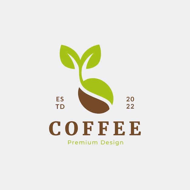 Premium coffee quality abstract logo design vector graphic illustration