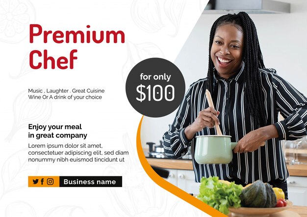 Premium cooking social media banner