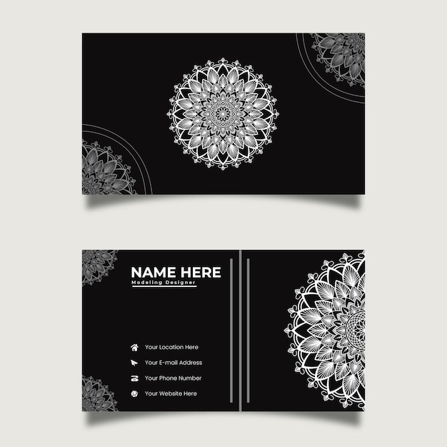 Premium Decorative Business Card Vector