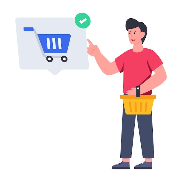 Premium download illustration of shopping