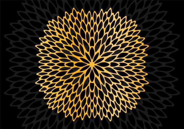 premium gold mandala ornament