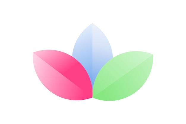 premium gradient leaf logo, beautiful colorful leaves.