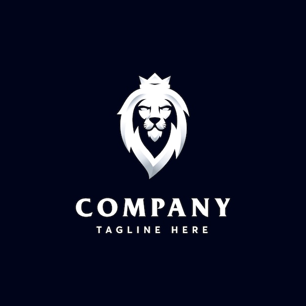 Premium Head Lion logo template