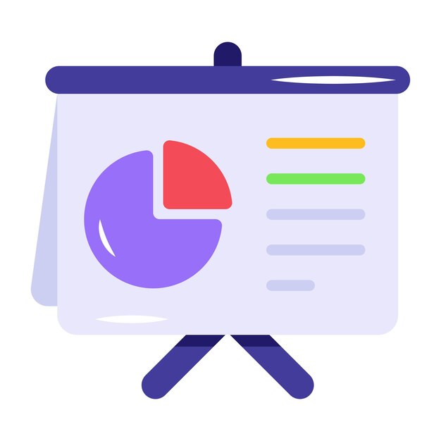 Premium icon of growth analysis in flat style