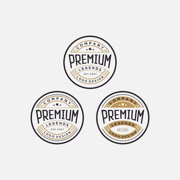 Premium logo design badge